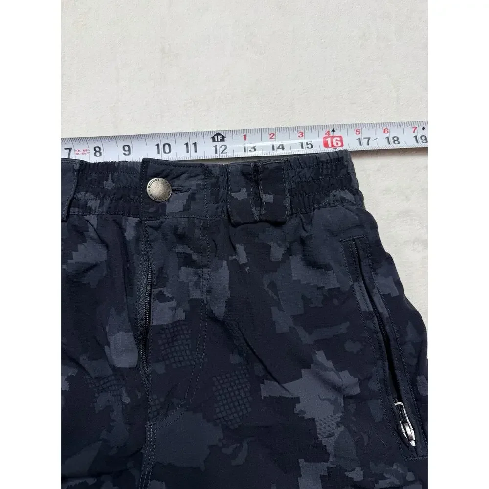 Endura Hummvee Mountain Bike Shorts Mens XL Grey Digital Camo MTB Cycling Cargo